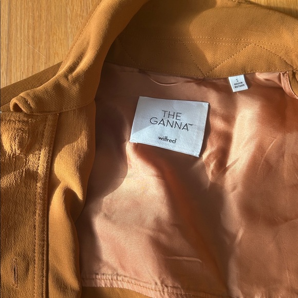 Aritzia ganna shirt jacket in burnt orange size small - Picture 4 of 4